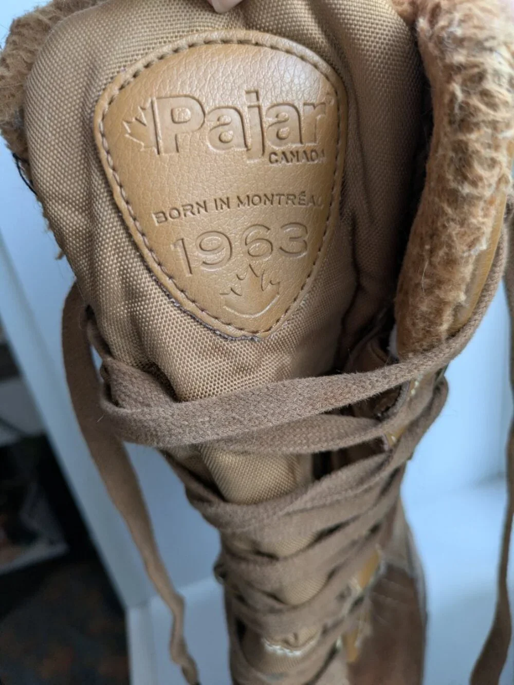 Pajar Canada Waterproof Leather Winter Boots – Tan/Brown (Size US 5-5.5 / EU 36)